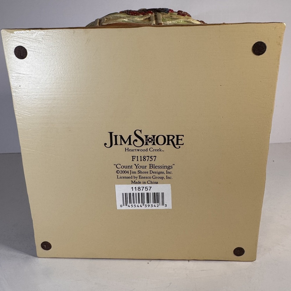 Jim Shore Heartwood Creek Count Your Blessings Pumpkin Autumn Thanksgiving NIB - Picture 2 of 9
